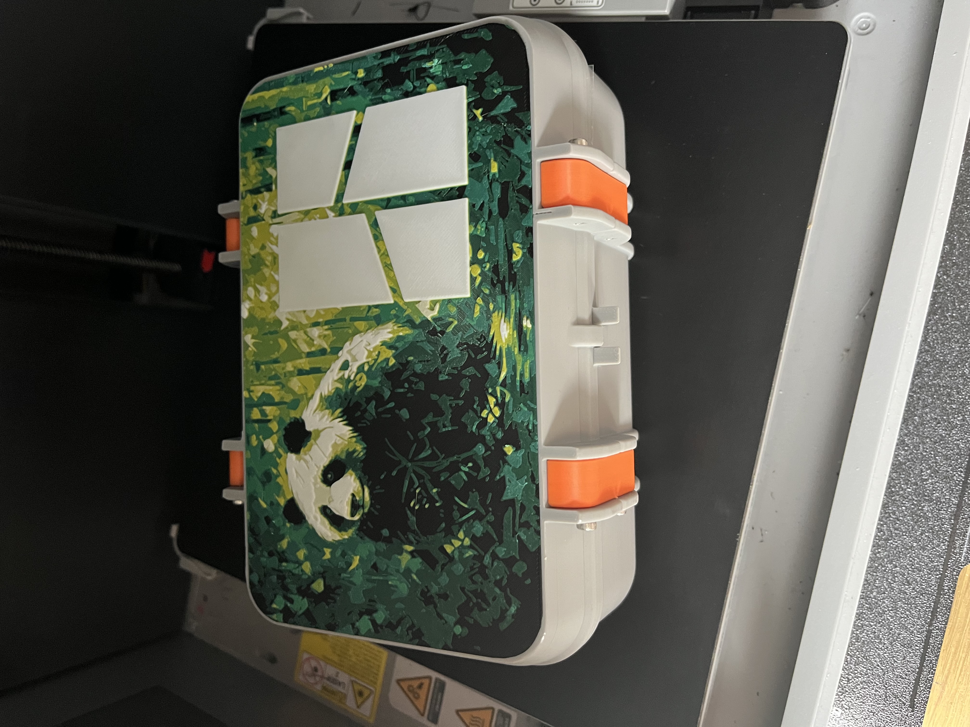 Bambu Panda tool box top (Filament Painting)