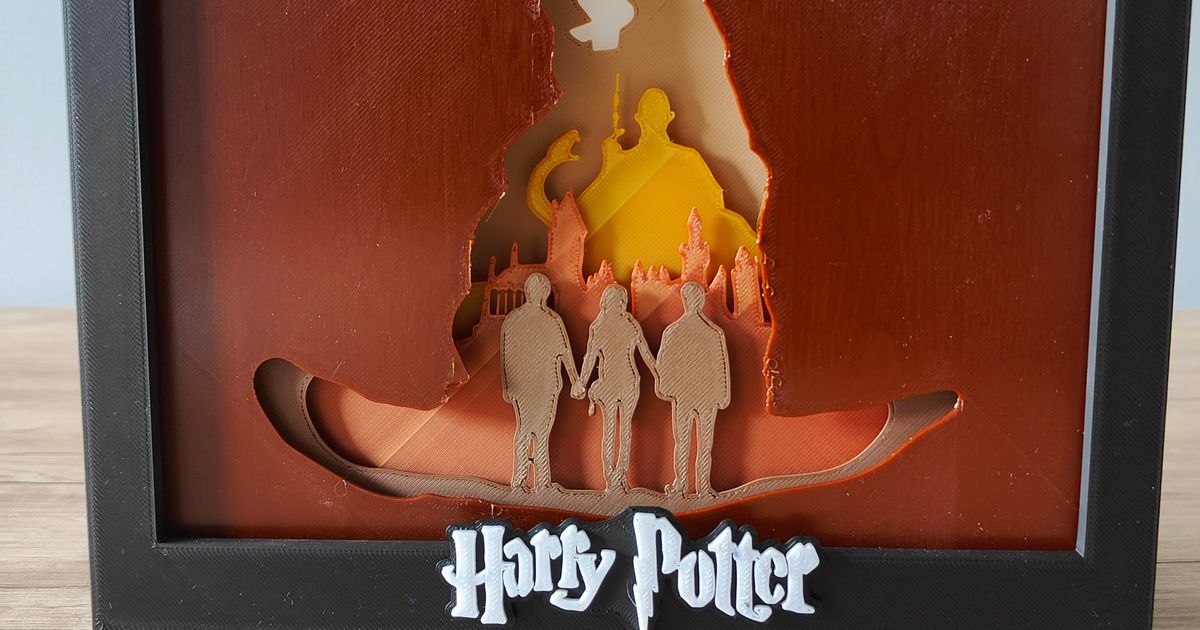 Harry Potter Shadow Box (A) By TheCraftyMaker | Download Free STL Model ...