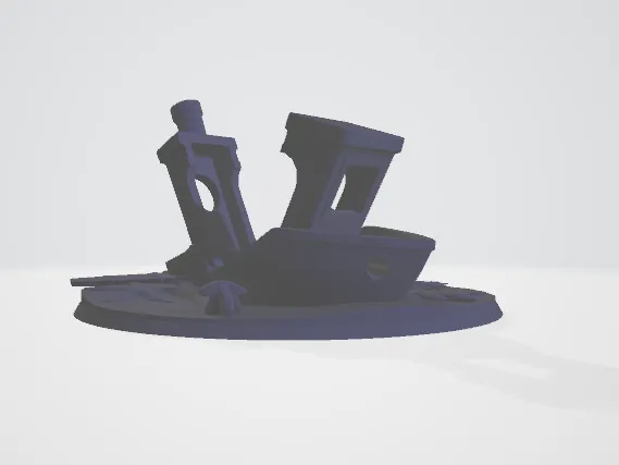 Sunken Benchy- On The Seabed Like The Titanic