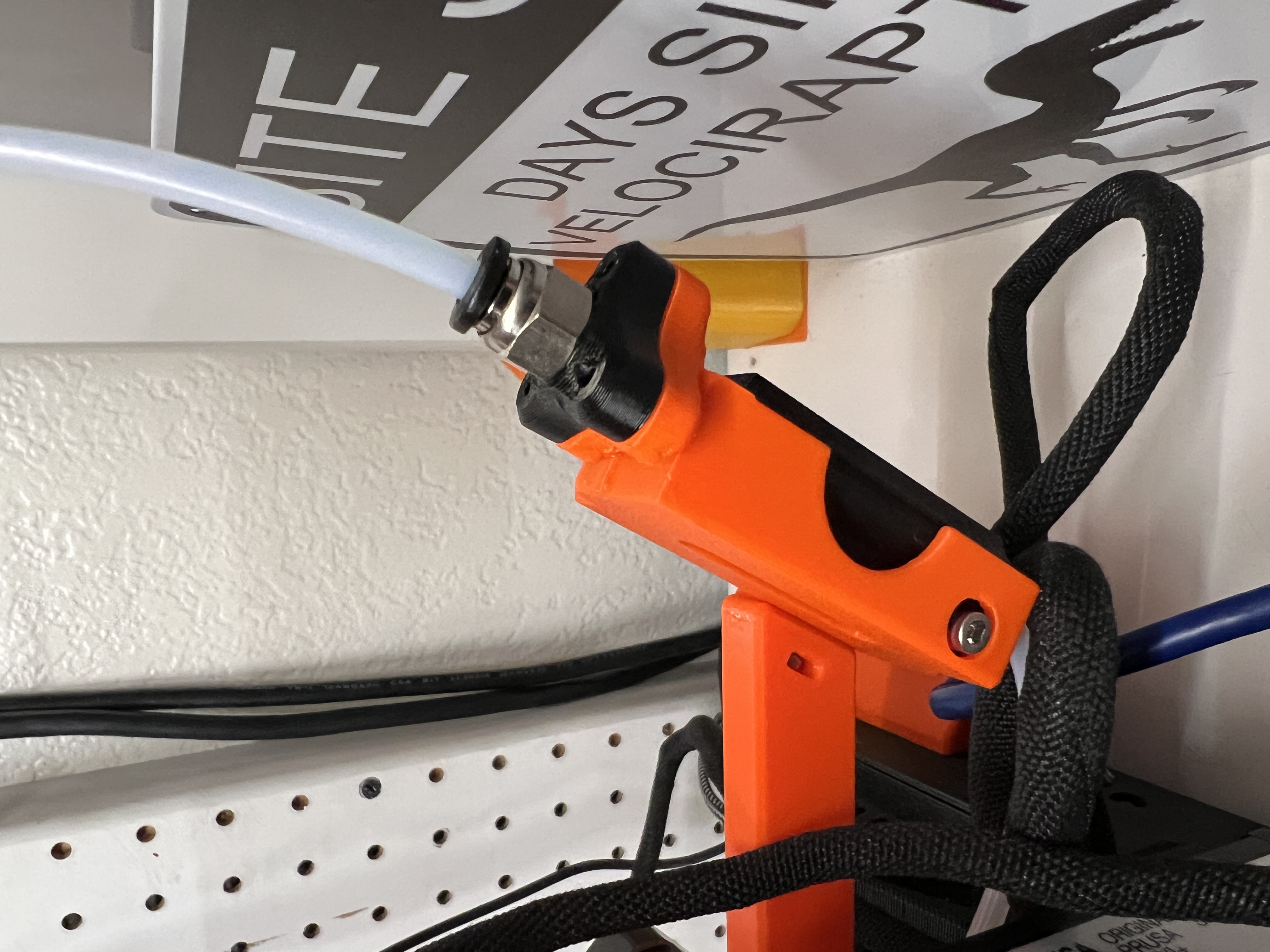 Prusa Mini Filament Sensor Holder with Magnetic Filament Mount - Remix 3D model