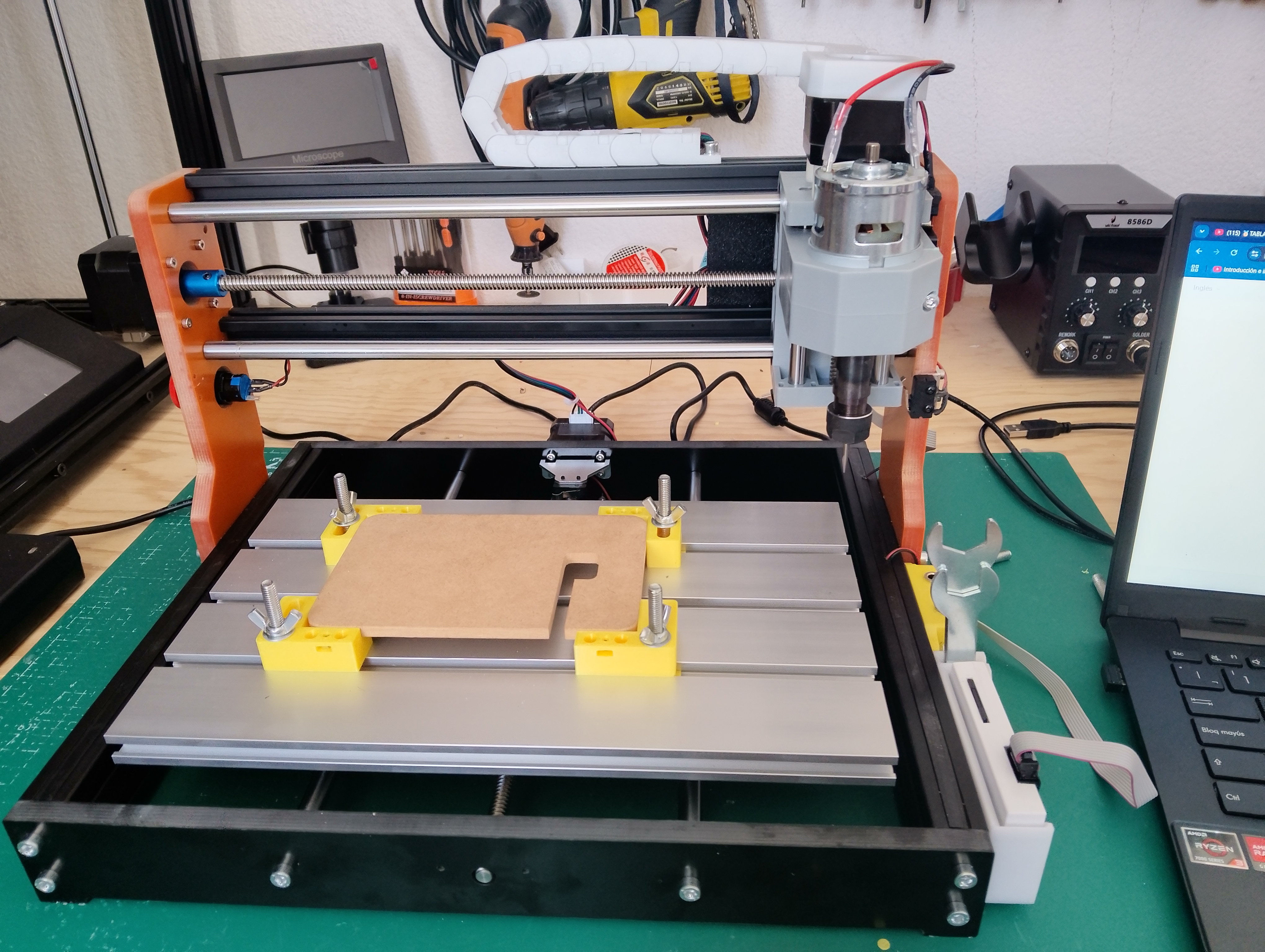 CNC 3018 pro caja para electronica