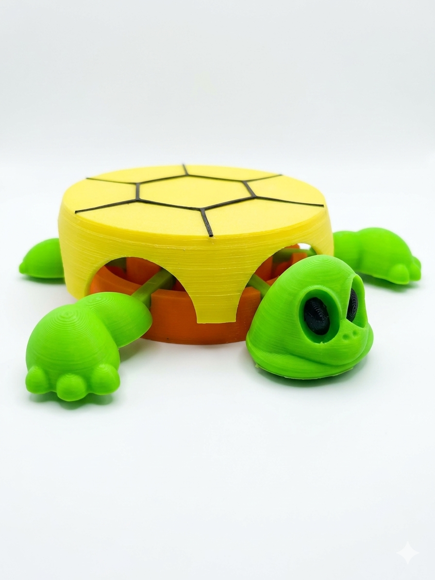 Miniatura 2 do modelo 3D Turtle Coaster with moving limbs