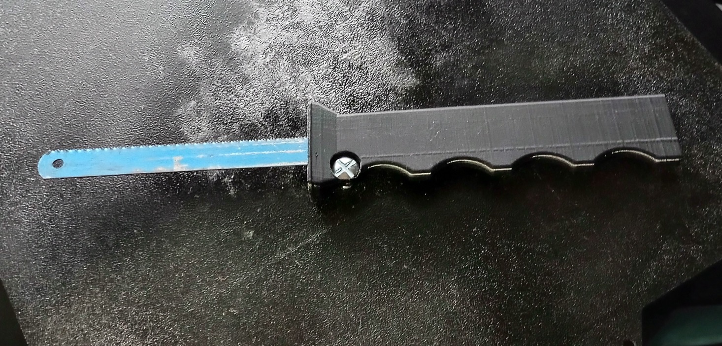 Hack saw blade handle