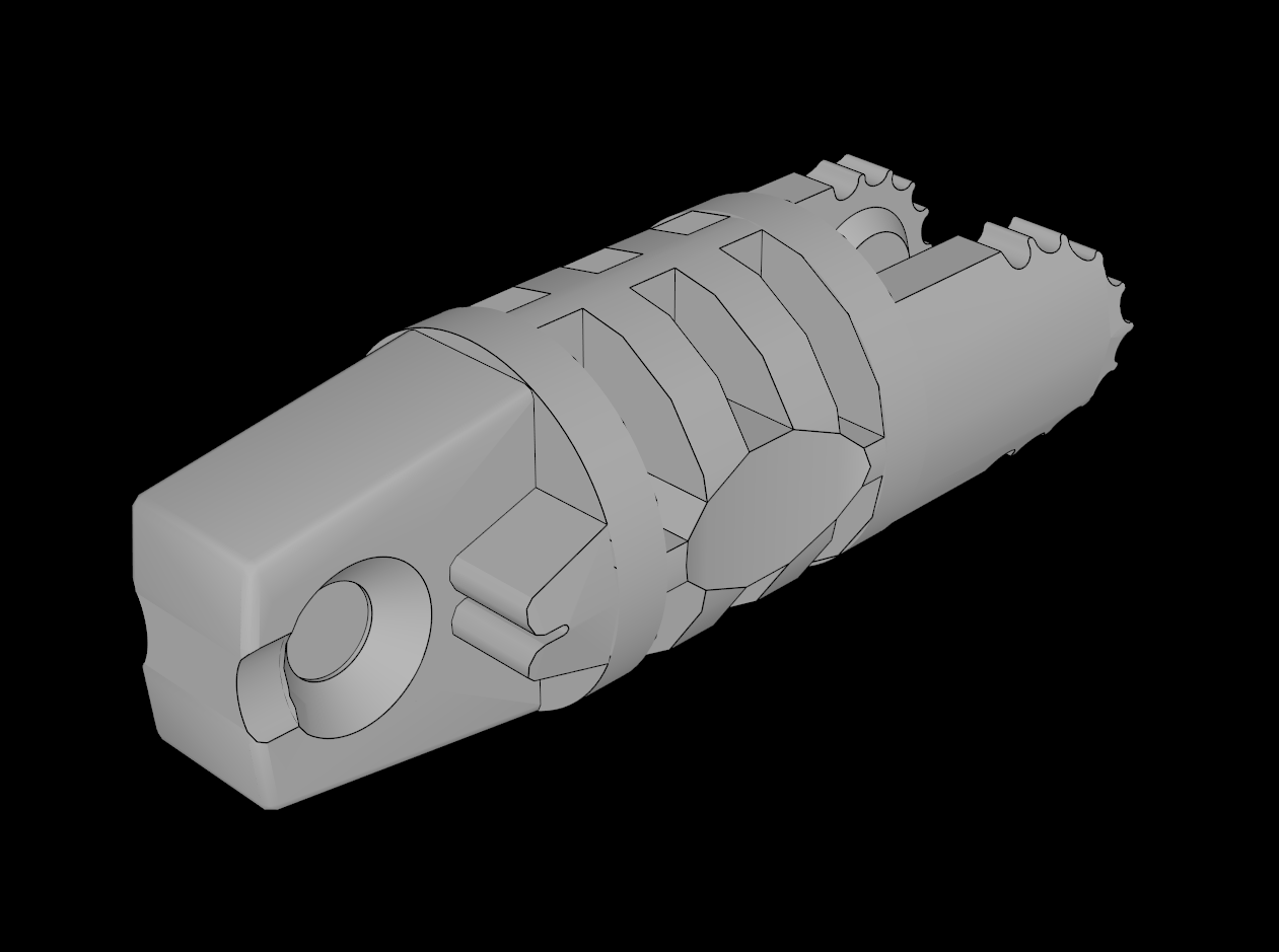 Lego Compatible (30554a.dat) Hinge Arm Locking with Single and Dual Fingers without Hole