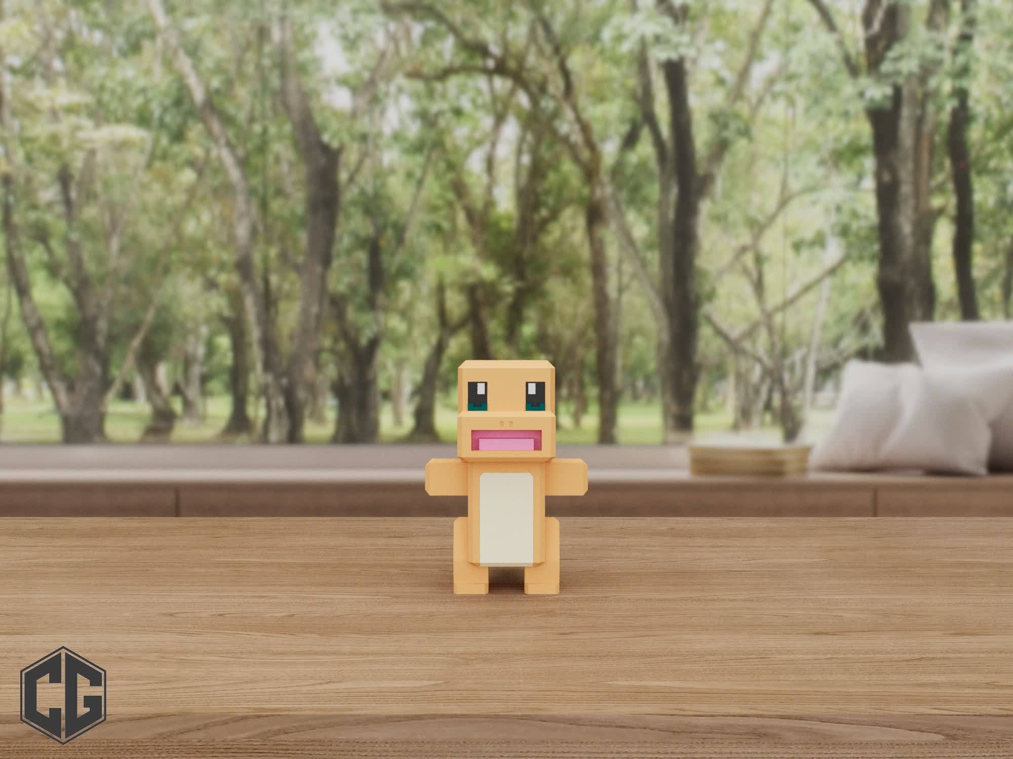 Miniatura 7 do modelo 3D Charmander Pokemon Multipart