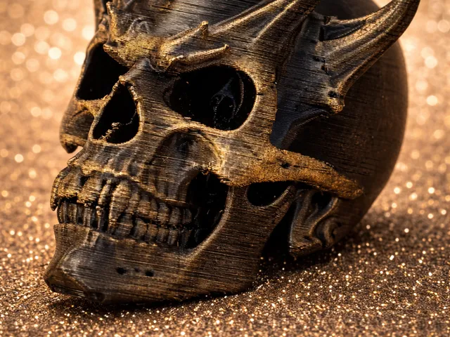 Alien Skull – Dark Fantasy 3D Print with Extreme Detail