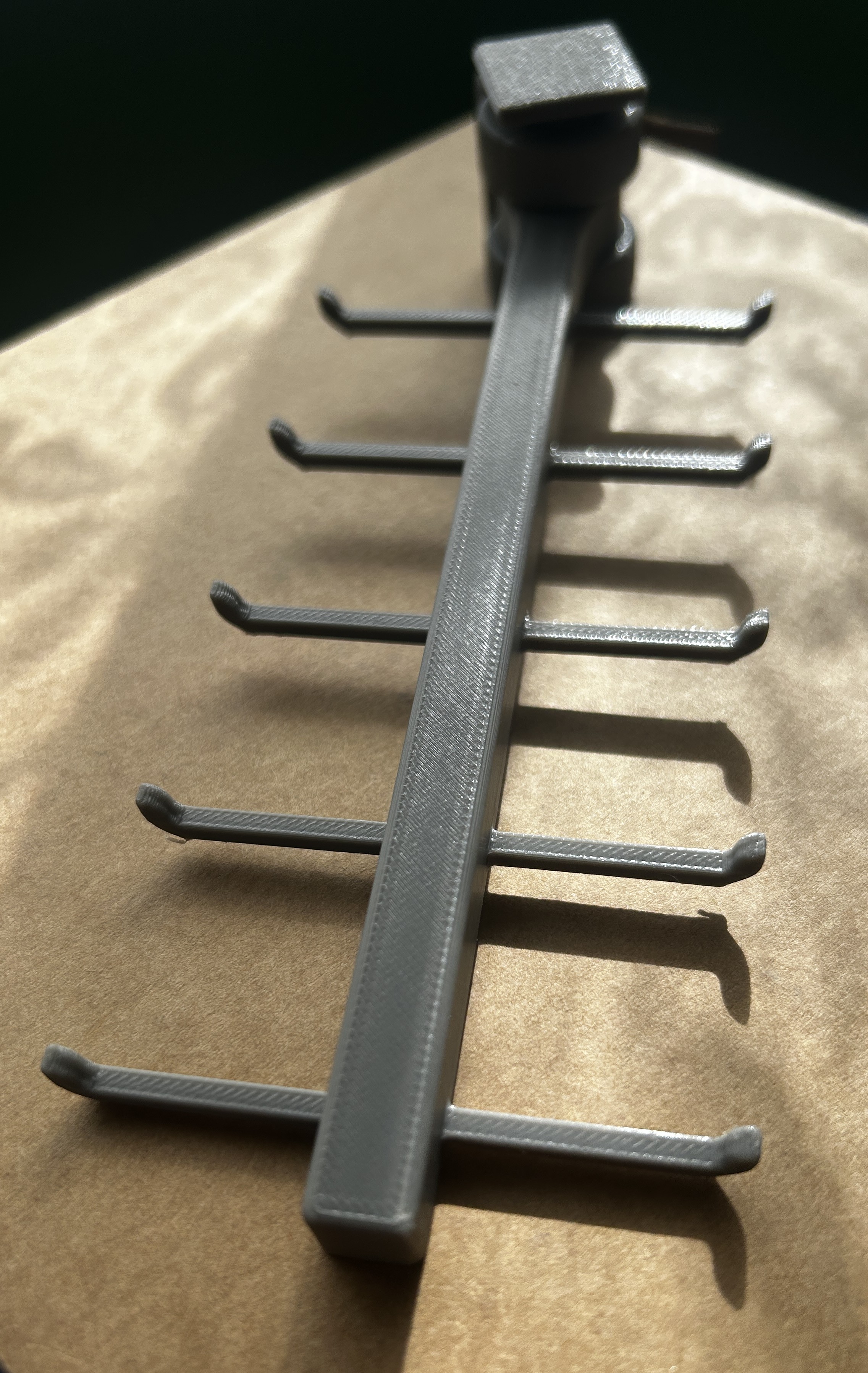 Wall Mounted Dual Sided Swinging Utensil Rack
