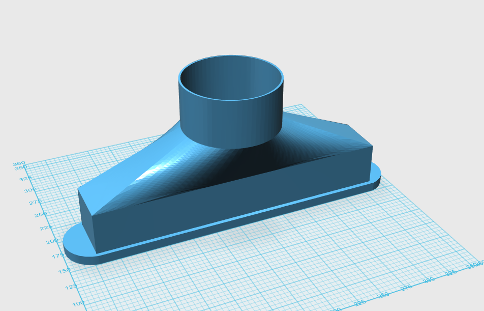Duct to Window Adapter - 4" to 60mmx350mm