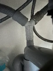 Y drain junction for IKEA sink