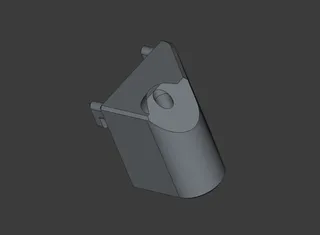 Ikea Skadis desk lamp bracket