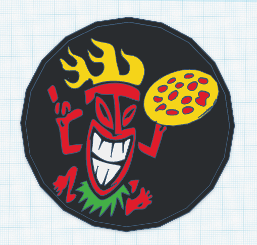 Tiki Sams Multi-color Coaster