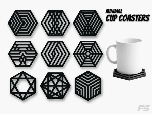 Minimal Cup Coasters