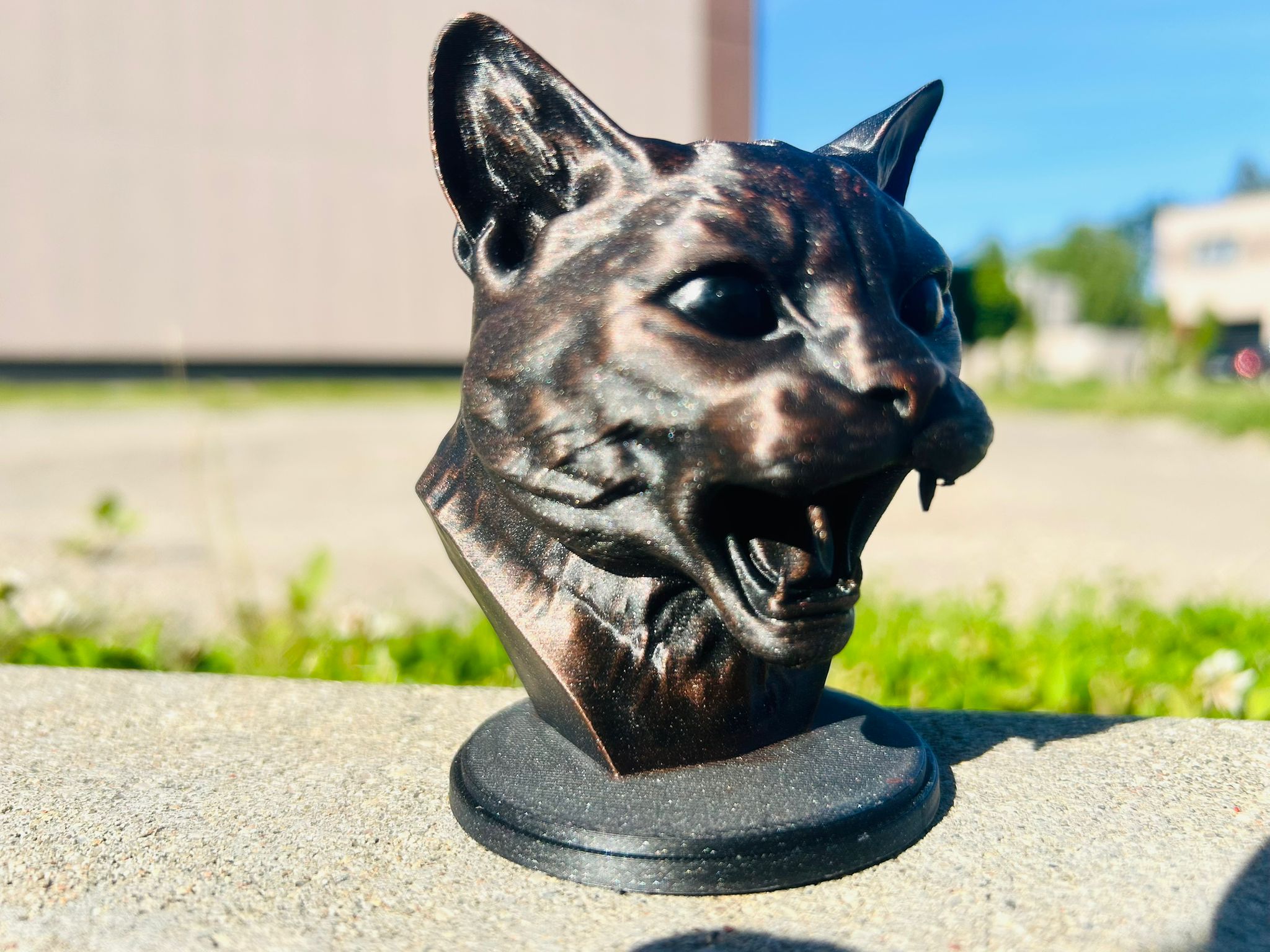 Miniatura 4 do modelo 3D Cat Statue