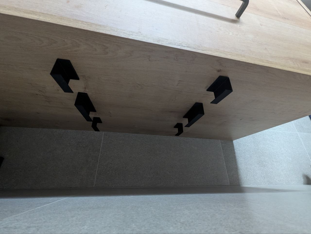 Under cabinet bathroom scale holder 3D model