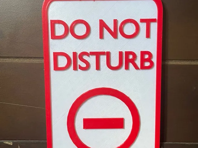 Do Not Disturb Sign