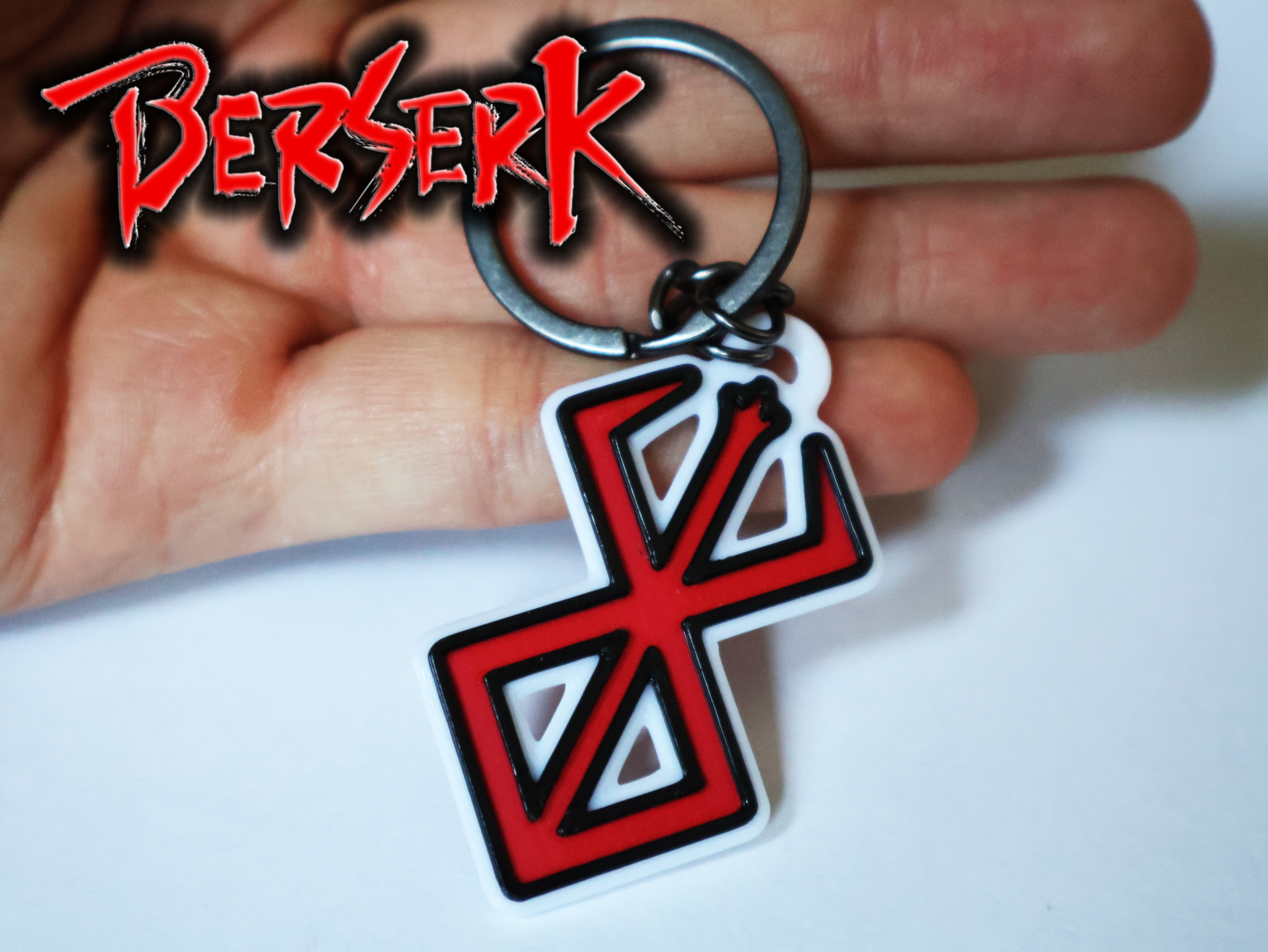 Berserk Keychain Logo Sign