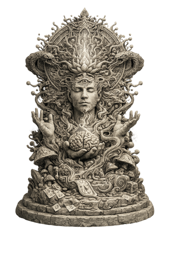 "SELF, CREATE, REPEAT"- Psychedelic Statue