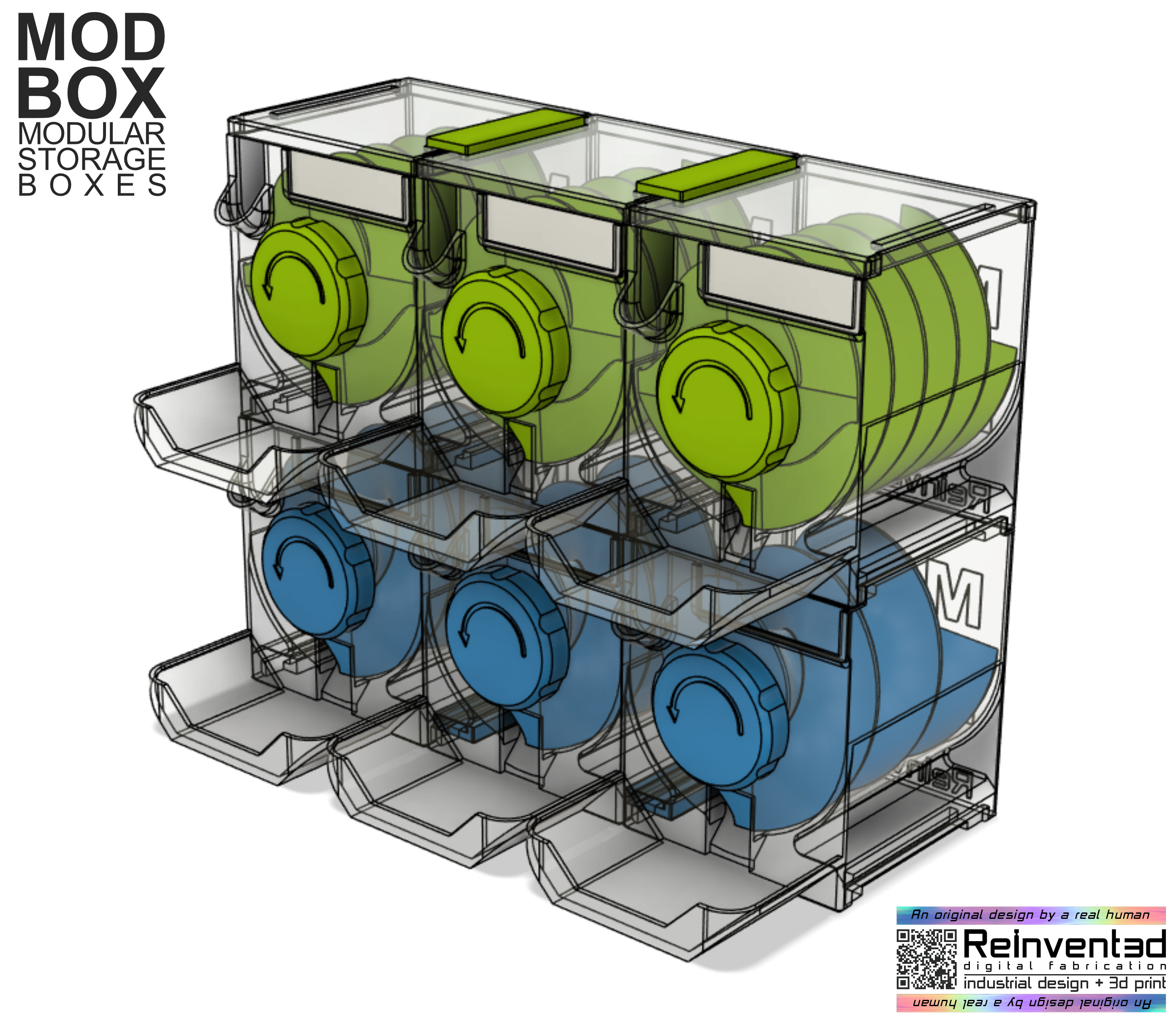 MODBOX Modular Storage Boxes for Small Components — miniatura 12