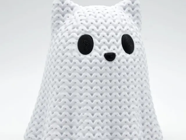 Knitted Halloween Cat Ghost