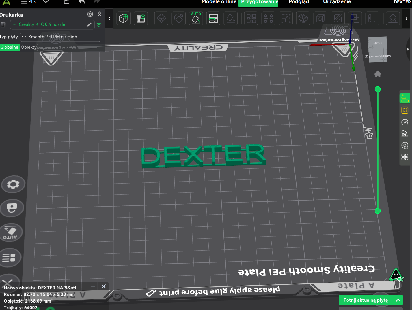 Dexter writing logo