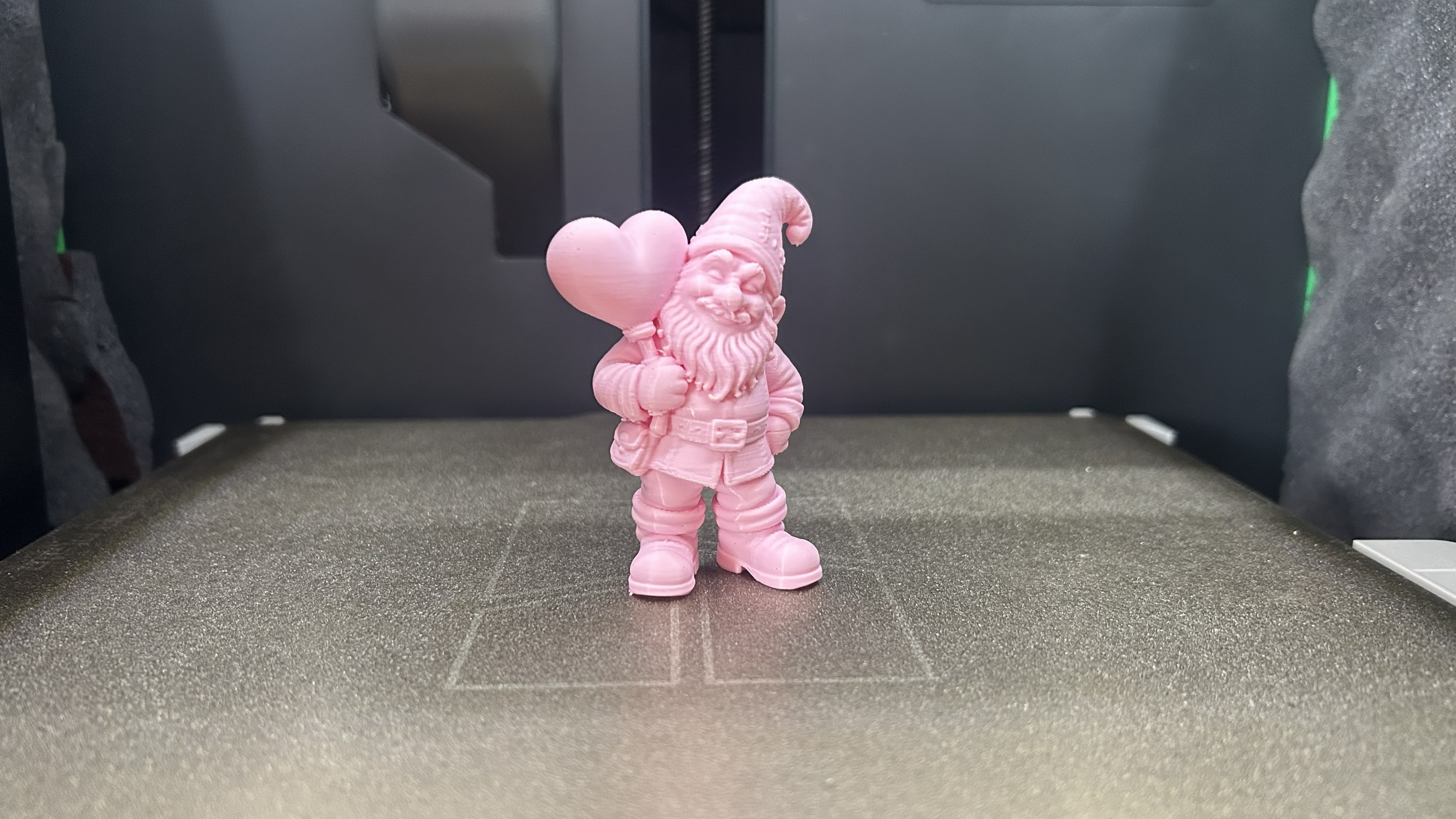 Gnome Holding Heart Sign