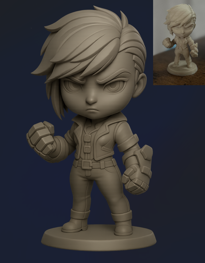 Chibi Vi (League of Legends - Arcane)
