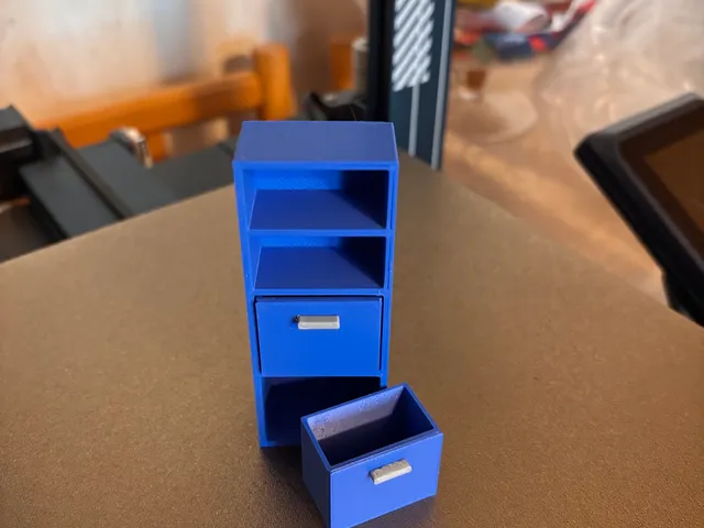 Dollhouse Bathroom Cabinet with Pull-Out Drawers