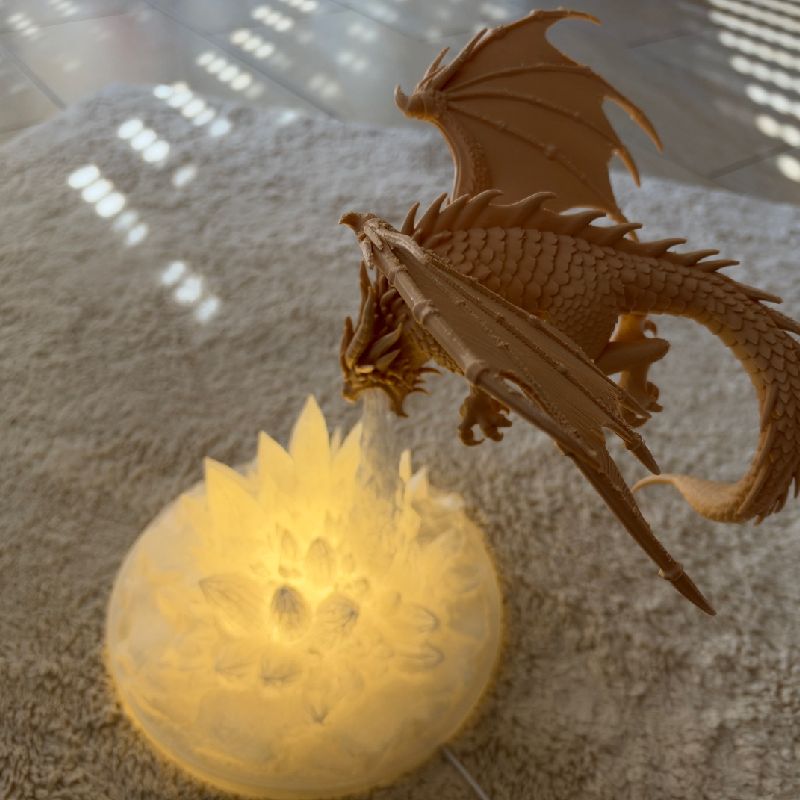 Dragon Lamp – Ice Breath by JAV3D | Download free STL model ...