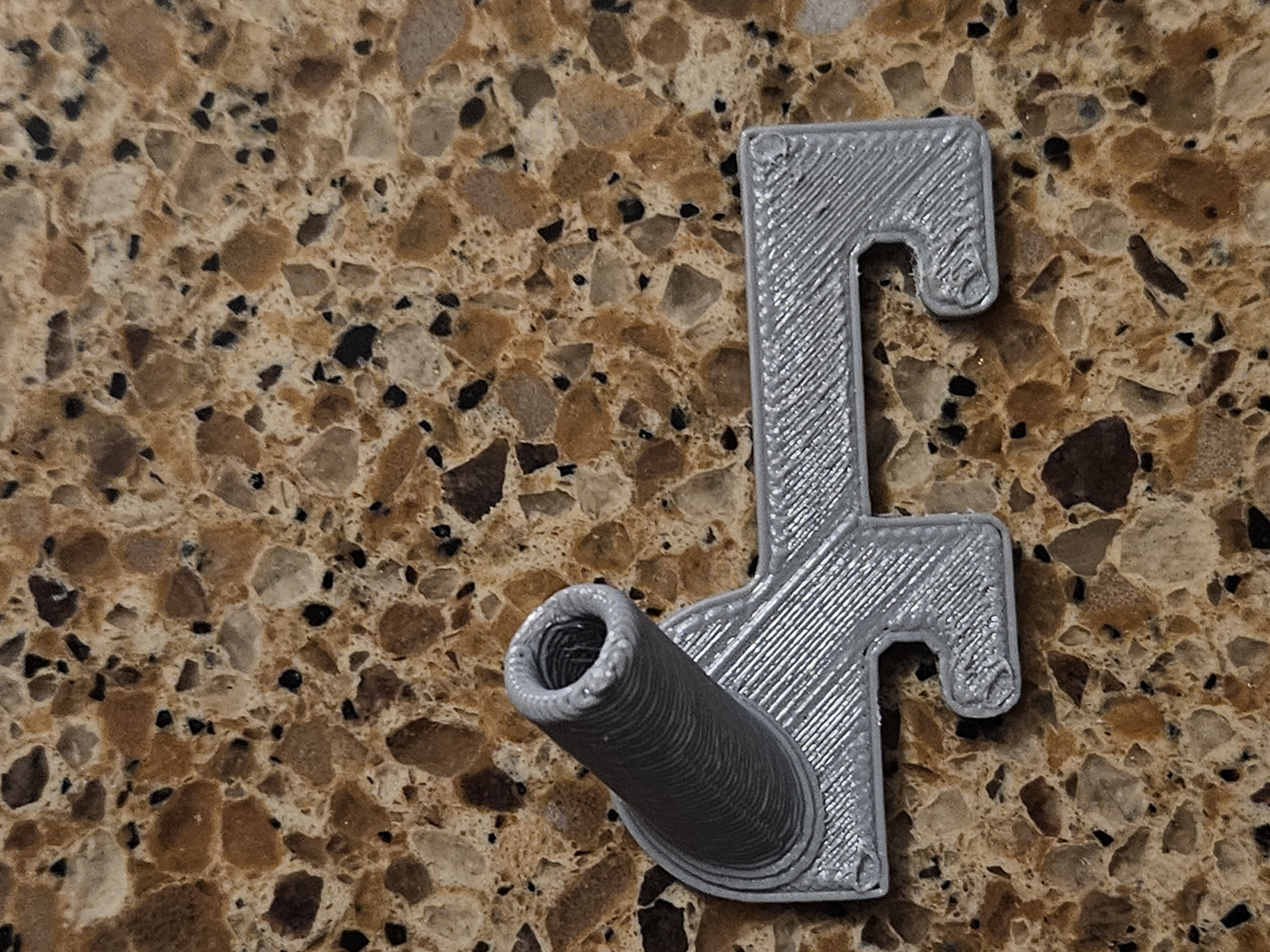 Cubicle Wall Stick Flag Mount 45° Compound