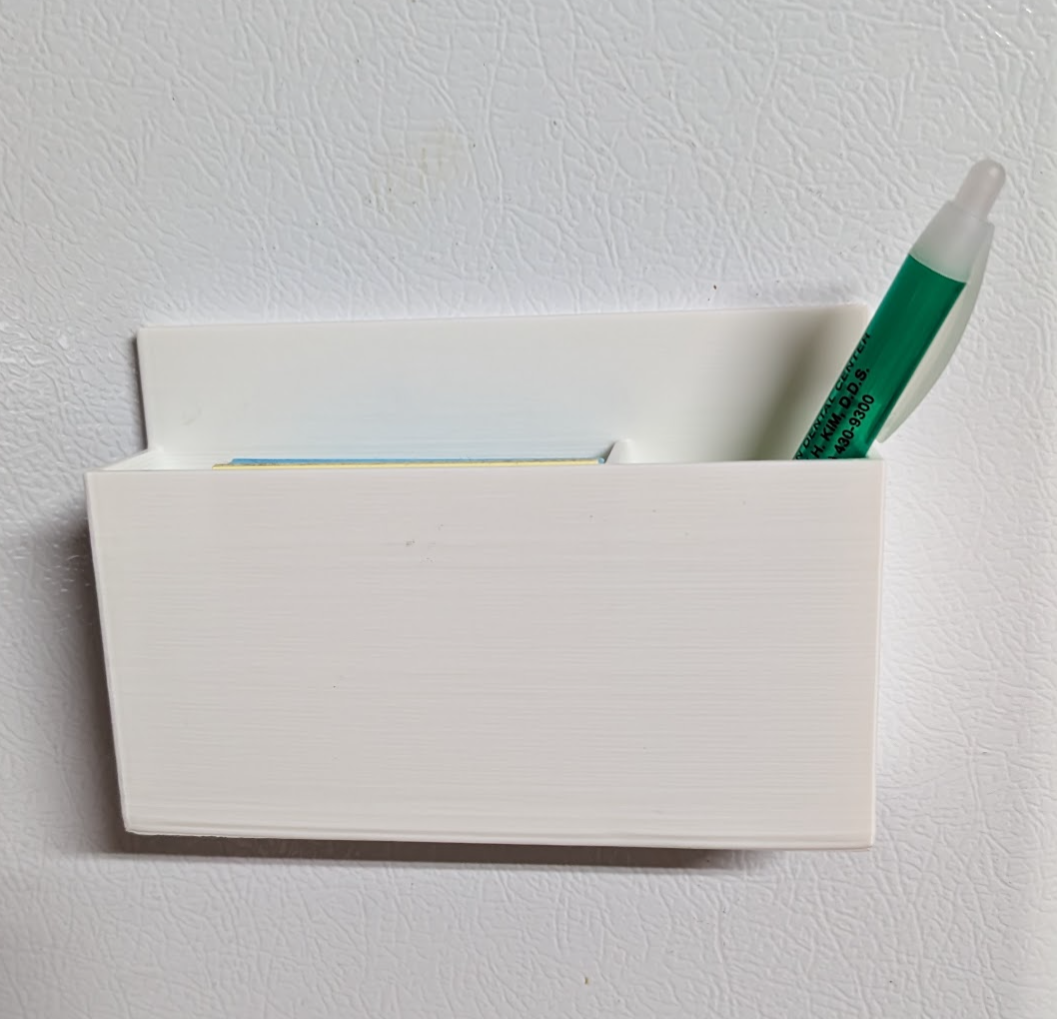 PostIt and Pen Fridge Magnet