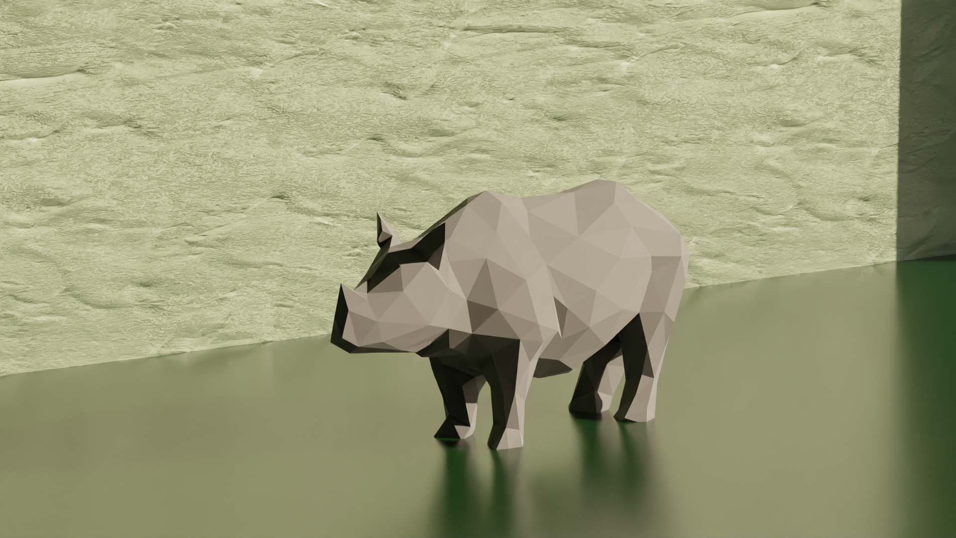 Rhino - Low Poly (Decoration)