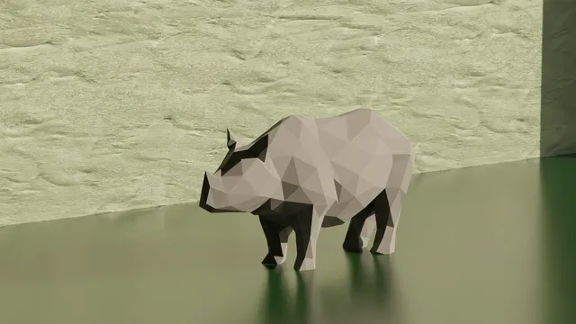 Rhino - Low Poly (Decoration)