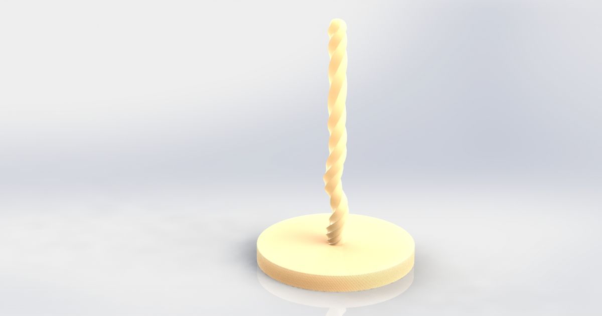 Paper towel vertical holder, crooked rope by Kedusme Design | Download ...