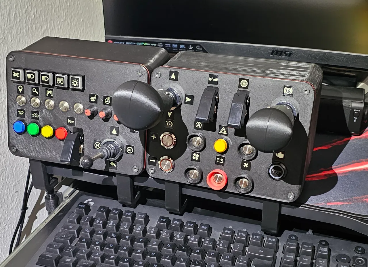 Button Box for Simulater ( ETS2 / Pc ) by Chris Ne, Download free STL  model