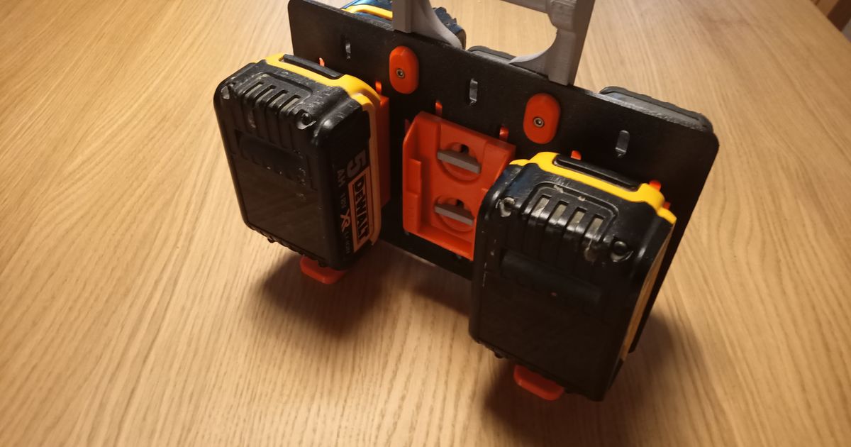 Dewalt Battery Holder by JPT Download free STL model