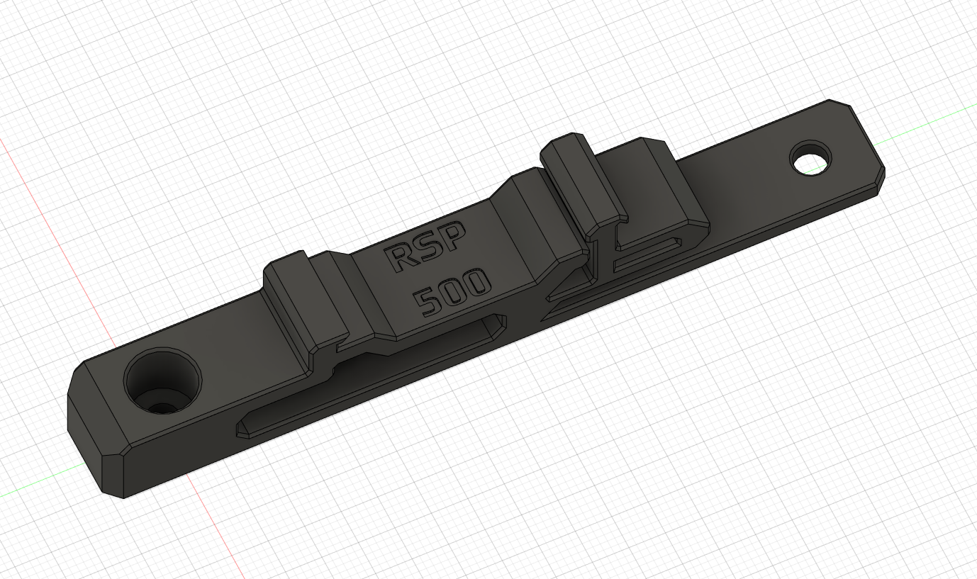 RSP500 DIN Rail Mount por Ella Fox Descargar modelo STL gratuito