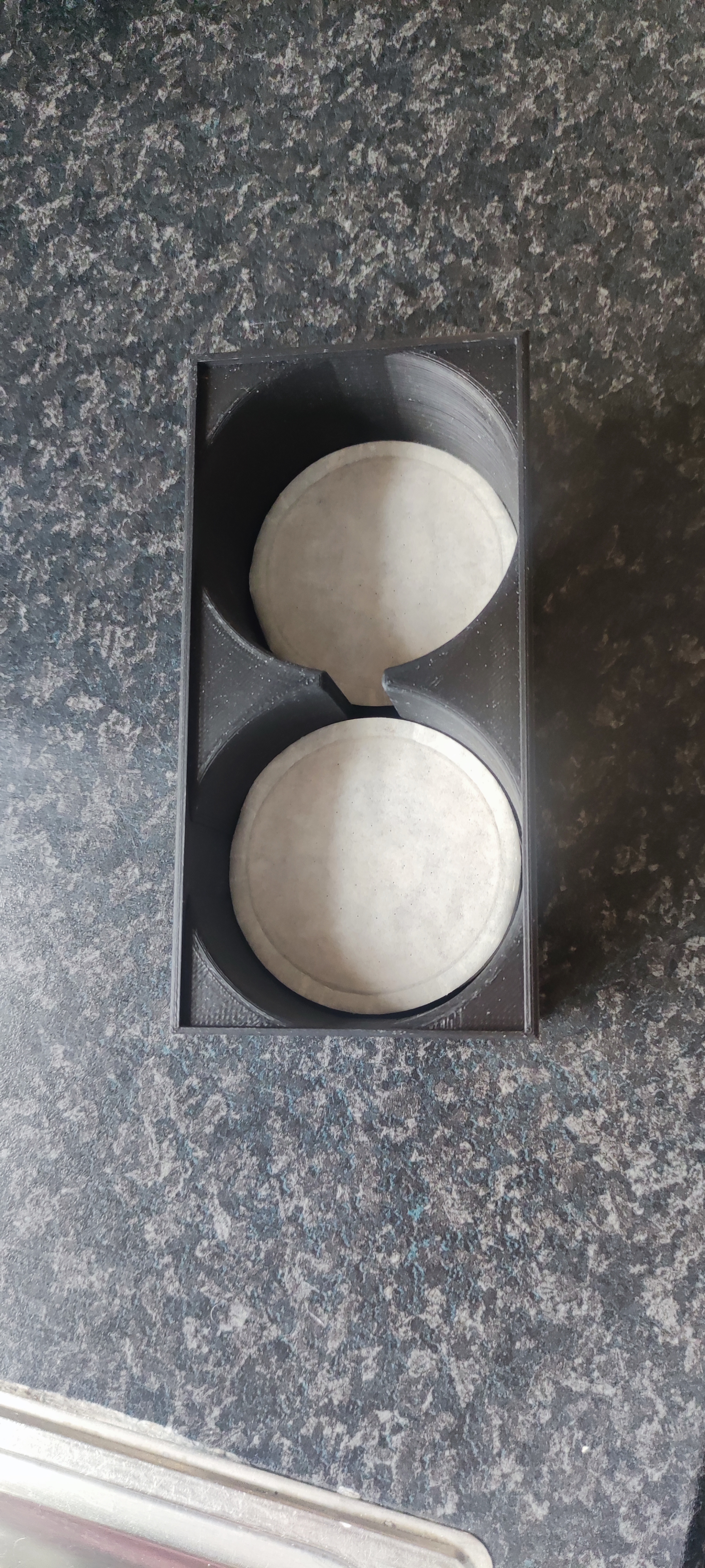Senseo pod holder box with different text on lids