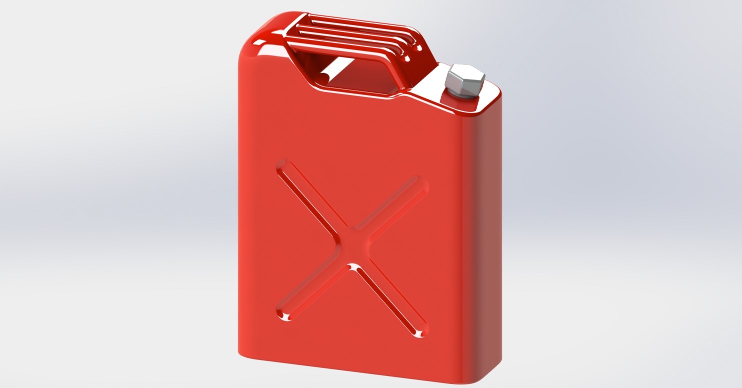 Gasoline canister can 1/10 scale