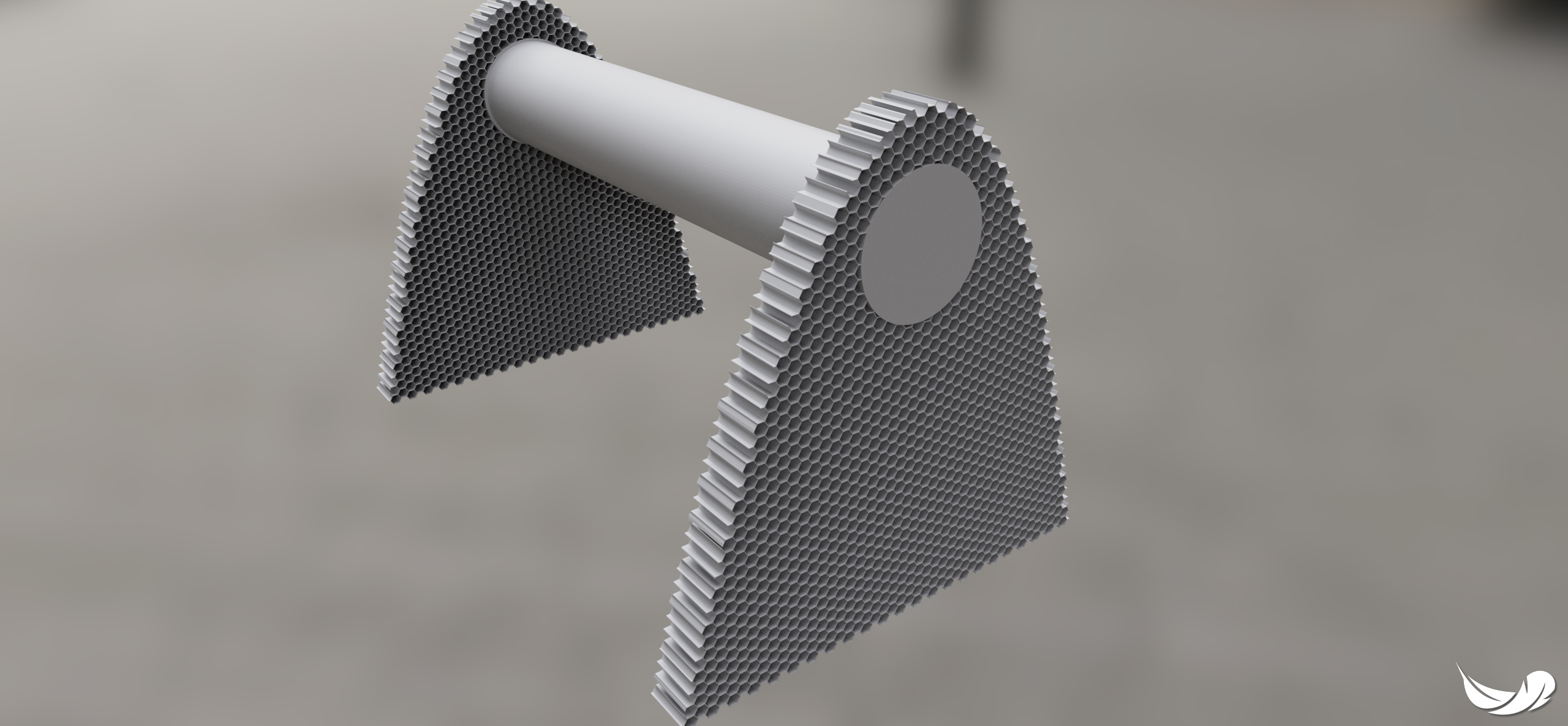 hexagonal paper towel holder