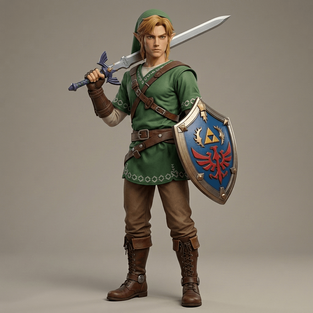 Video Games - Legend of Zelda - Link - 1986