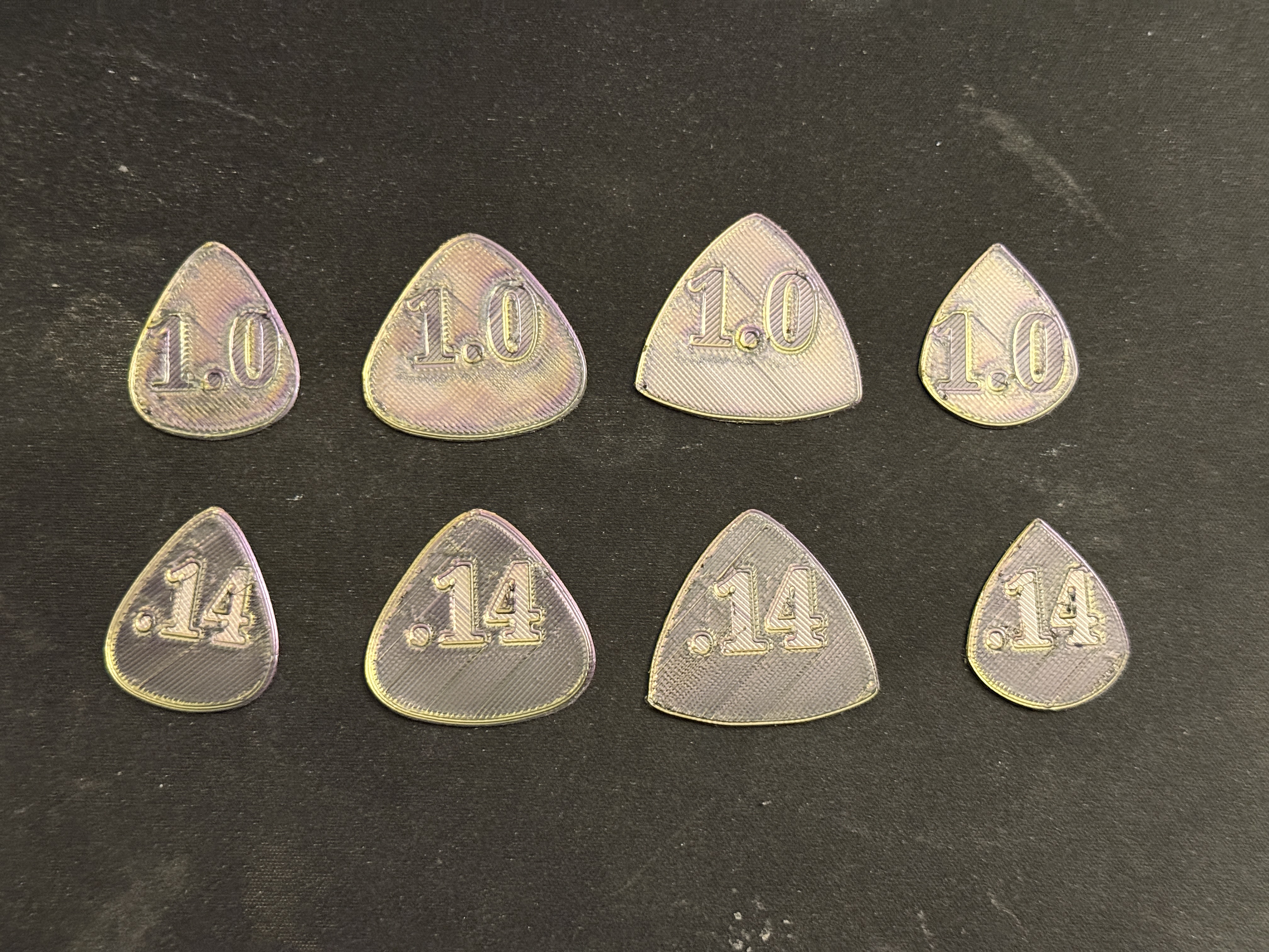 Guitar Picks 1.0 & 1.14 mm thickness
