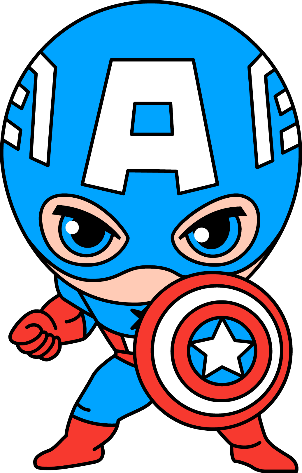 HueForge Captain America with shield