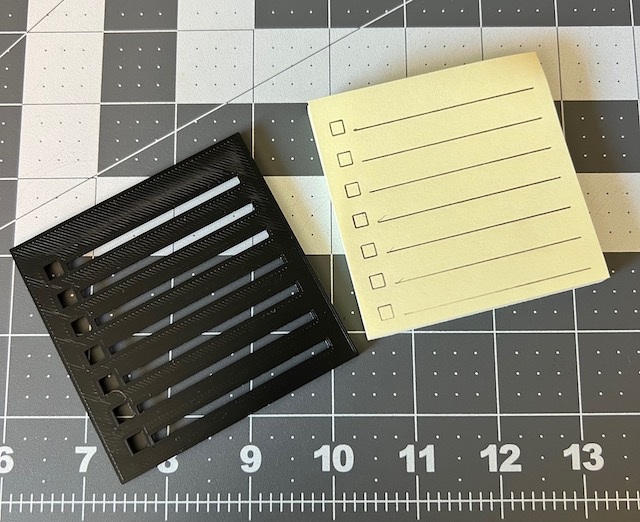 Post=it Stencil Template