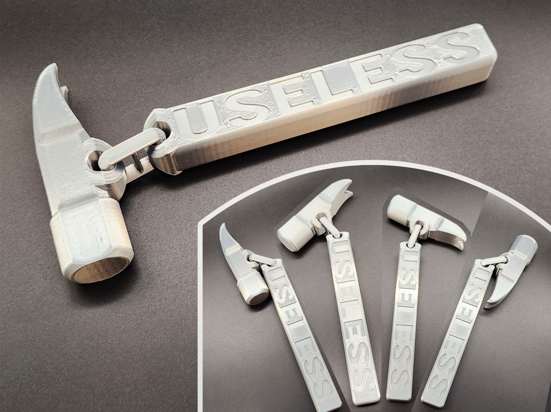 Useless Hammer - Print in Place