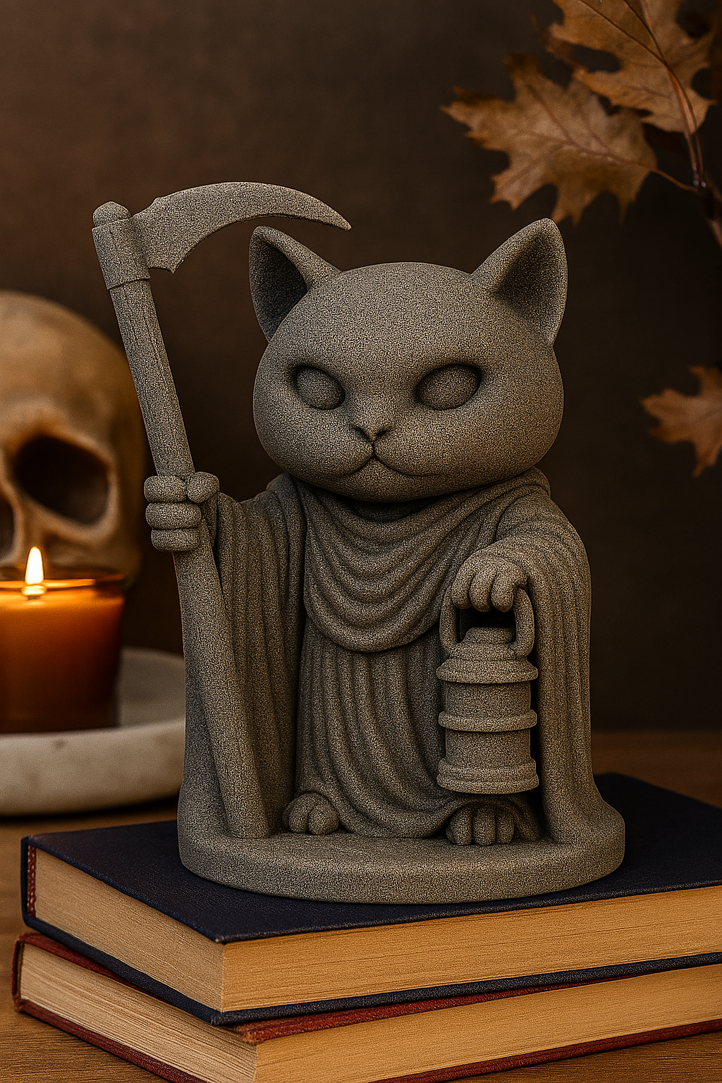 Grim Reaper Cat for Commercial Use