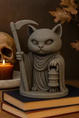 Grim Reaper Cat for Commercial Use