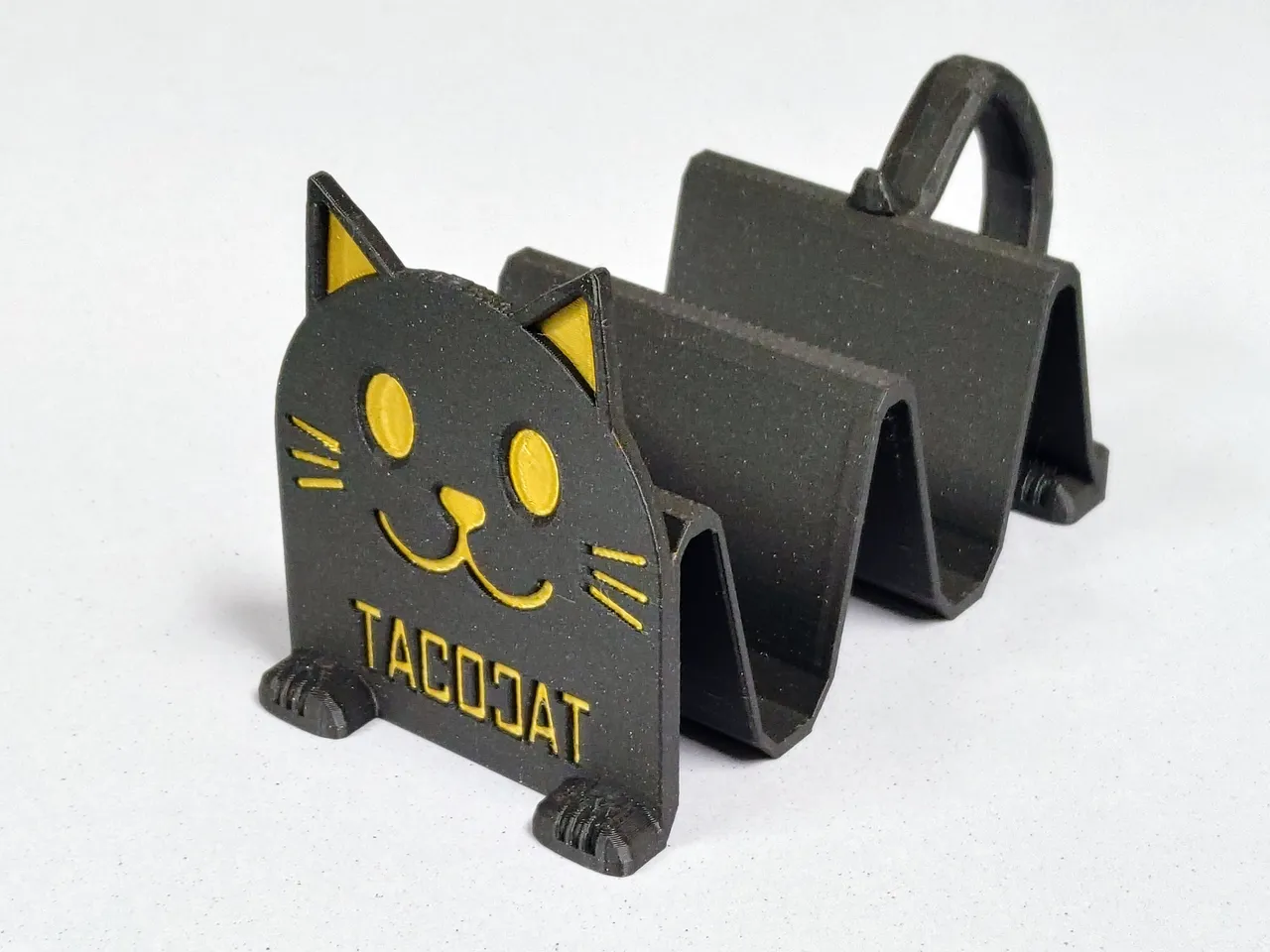 Taco Cat taco holder with handle by fixumdude Download free STL