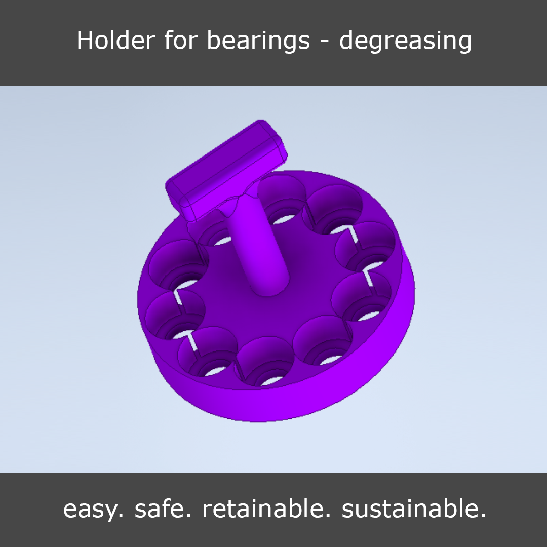 Holder for 10x bearings LM8U - Made for Prusa!