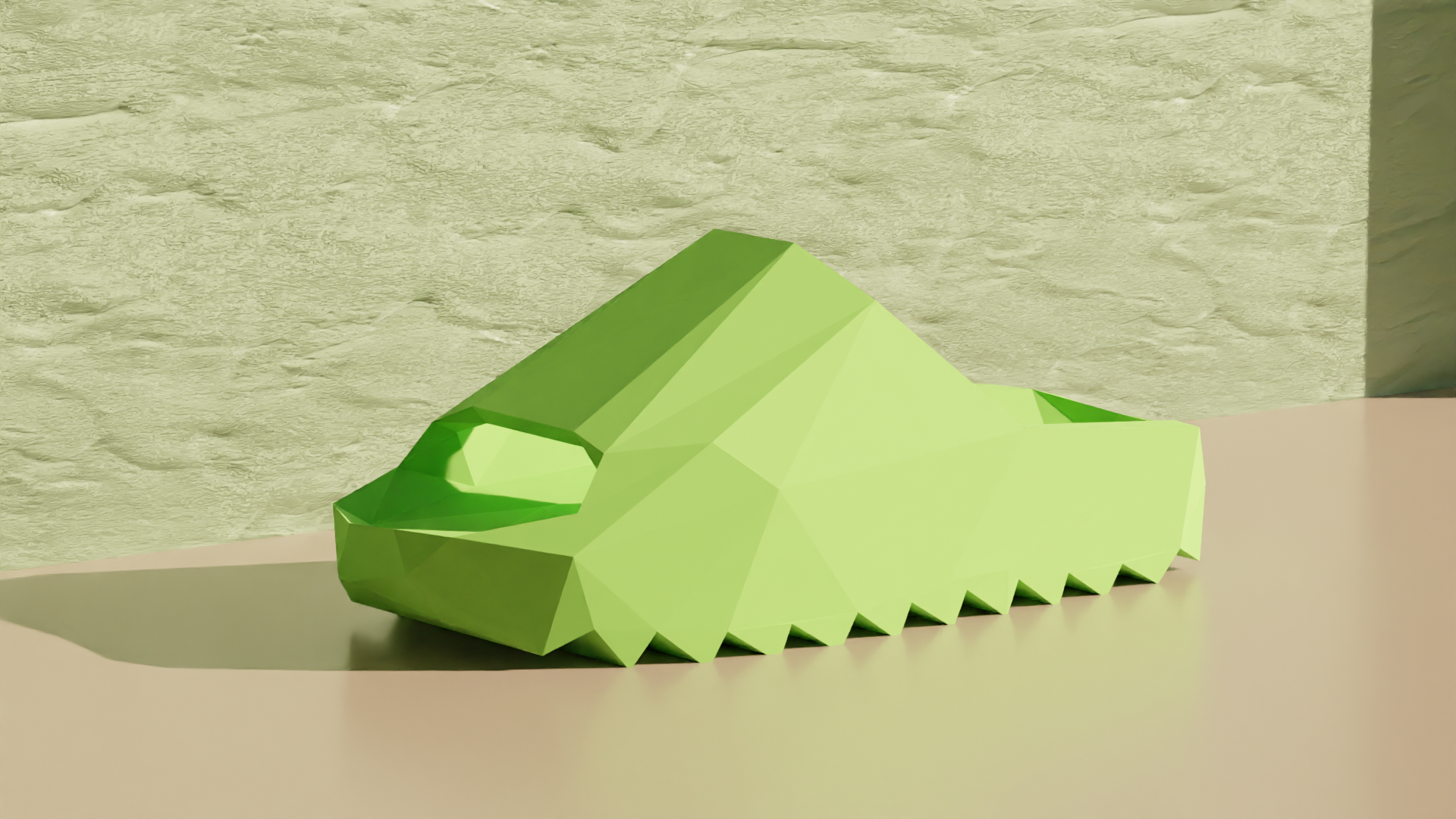 Yeezy Slides - Low Poly (Decoration)