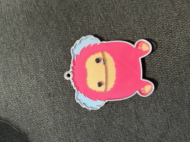 Squishmallow Bigfoot Keychain
